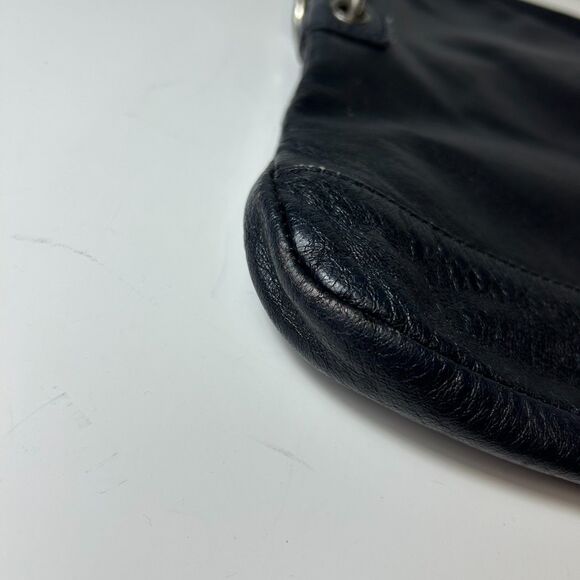 The Sak Pax Black Supple Leather Convertible Crossbody Shoulder Clutch Bag - Picture 9 of 14